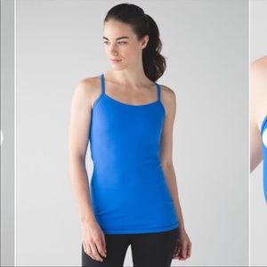 Lululemon blue Power Y tank excellent condition